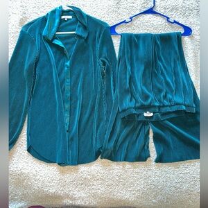 Pant suit set turquoise